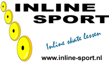 a logo for inline sport with yellow circles