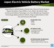 japan electric vehicle battery market size share & trends analysis report by battery type