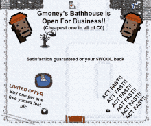 gmoney 's bathhouse is open for business and has a limited offer buy one get one free yumad feet pic