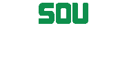 a white background with green letters that read sou