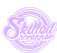 a purple logo for skilled scrapper established in 2017