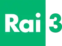 a green and white rai 3 logo