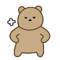 a brown teddy bear with his eyes closed and a puff of smoke coming out of his nose