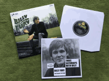 billy fury 's three saturdays with billy album is on a green carpet