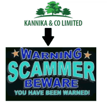 a sign that says warning scammer beware you have been warned on it