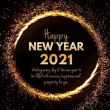 happy new year 2021 wishing every day of the new year to be filled with success , happiness , and prosperity for you .