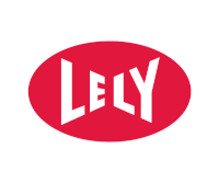 a red circle with the word lely in white