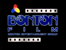 the bonton film logo is on a black background