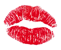 a close up of a woman 's lips with red lipstick on them