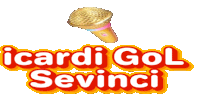 a logo for icardi gol sevinci with a microphone in the background