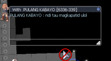 a screenshot of a video game with pulang kabayo