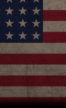 a close up of an american flag on a canvas background