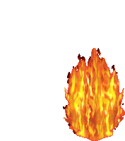 a cartoon illustration of a fireball on a white background