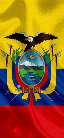 the flag of ecuador has a crest on it