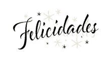 the word felicidades is on a white background with gold stars around it