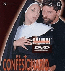 a man and a nun on a dvd cover