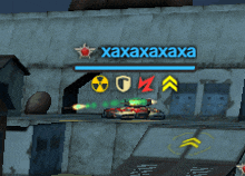 a screenshot of a video game with the name xaxaxaxa on it