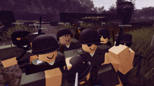 a group of soldiers in a video game with the name lowwestbrick on the top left