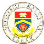 the logo for universiti malaysia sabah is shown on a gold coin