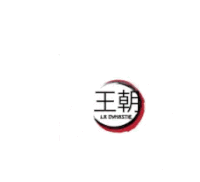 a logo with chinese characters and a red circle in the middle