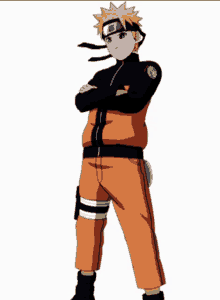 a cartoon of naruto with his arms crossed