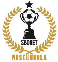 a logo for sbobet museum bola with a soccer ball in the center