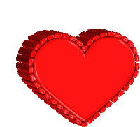 a red heart is surrounded by smaller red hearts