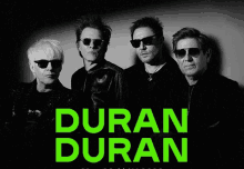 a poster for the band duran duran with four men