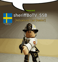 sheriffbotv_ssb is an advanced car dealer in the game roblox