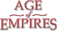 a logo for age of empires is shown