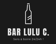 a logo for a bar called bar lulu c