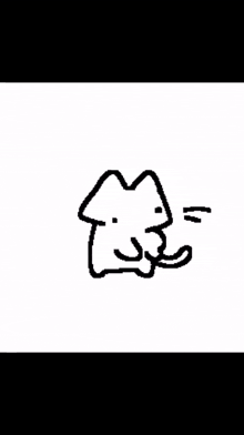 a drawing of a cat playing a saxophone