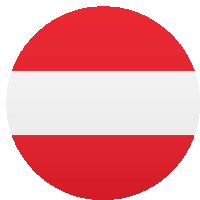 a circle with a red and white stripe on it