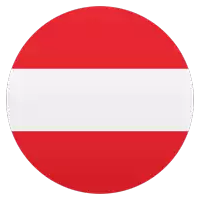 a circle with a red and white stripe on it