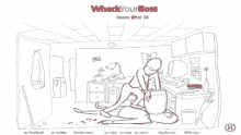 a game called whack your boss is being played on facebook twitter and doodle.com