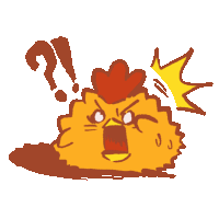 Chicken Angry Sticker