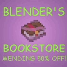 blender 's bookstore is offering a 50 percent off sale