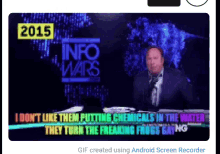 a gif created using android screen recorder shows info wars