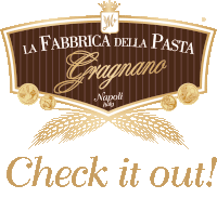 a check it out sign for la fabbrica della pasta