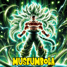 a poster of a cartoon character with the words museumbola on it