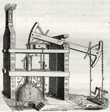 a black and white drawing of a machine with the word blake on the bottom right