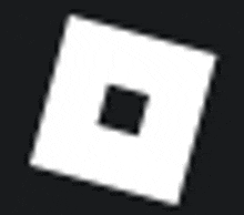 a white square with a black square in the middle .