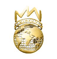 a gold globe with a crown and the words imvu