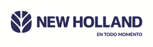 a logo for new holland en todo momento is displayed on a white background