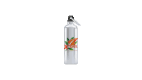 a silver water bottle with the word xtrail on the front