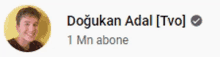 a picture of a man in a circle with the name doğukan adal