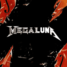 a poster for a band called mealuna with a black background