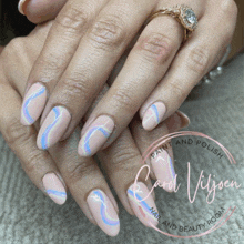 a woman 's nails are painted and polished by carol vijver