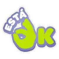 a sticker that says está ok with a hand giving an ok sign