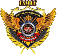 a crest with wings and the word family on top